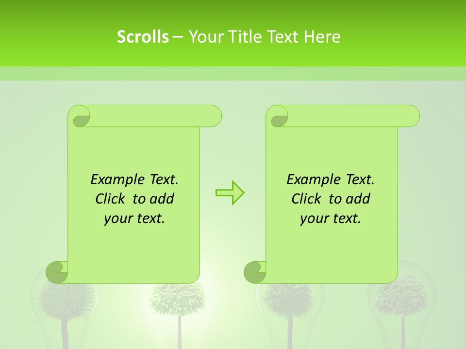 Lightbulb Grass Idea PowerPoint Template