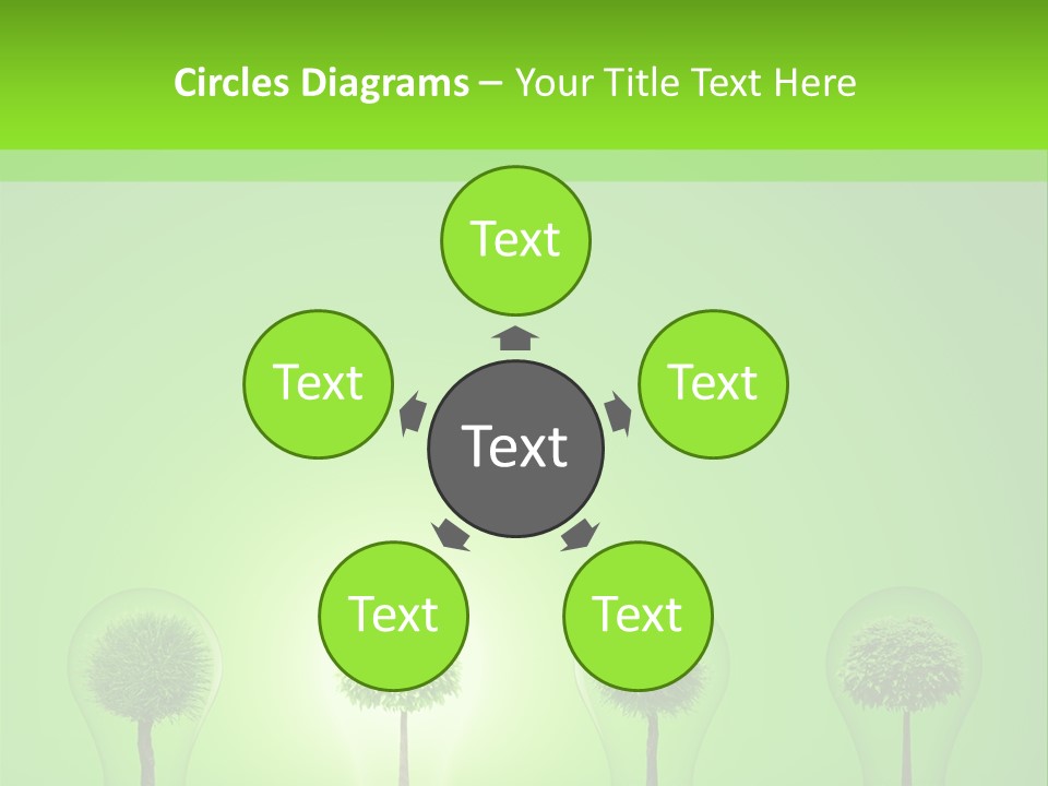 Lightbulb Grass Idea PowerPoint Template