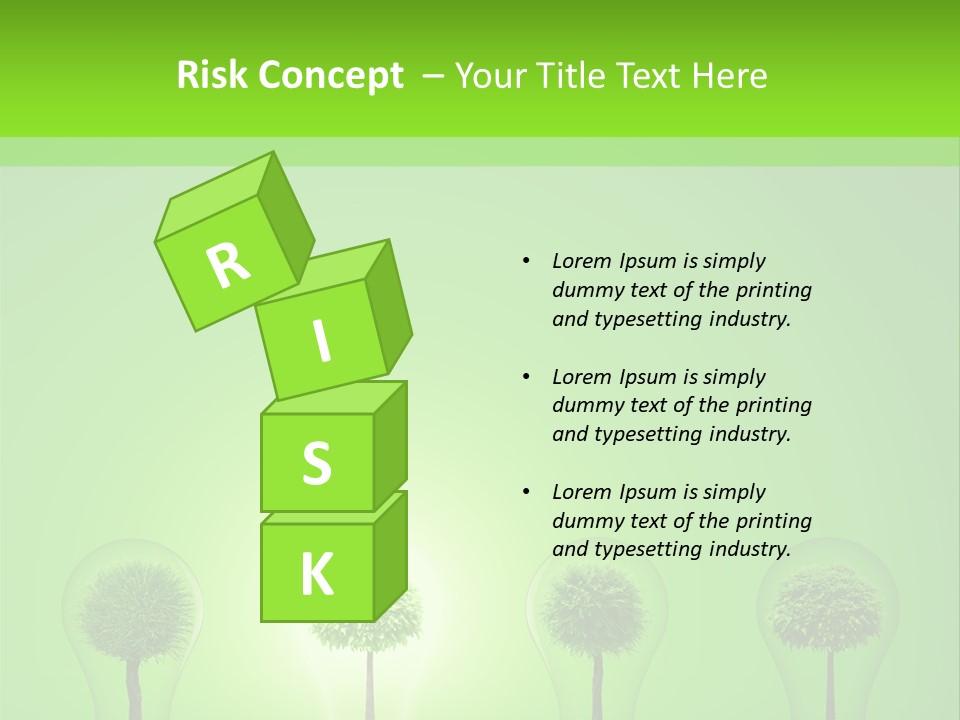 Lightbulb Grass Idea PowerPoint Template