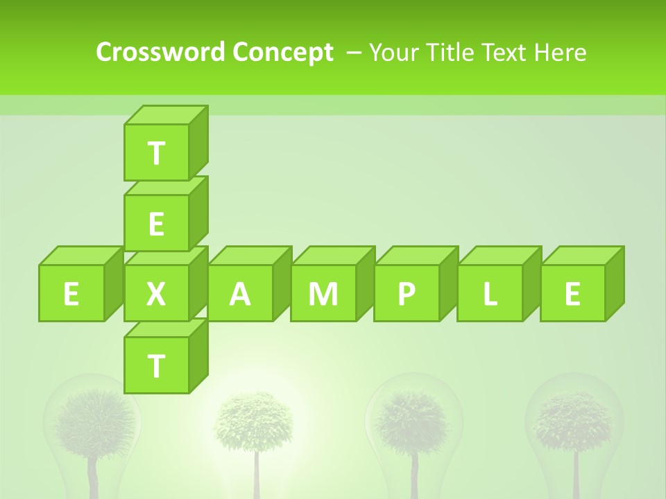 Lightbulb Grass Idea PowerPoint Template