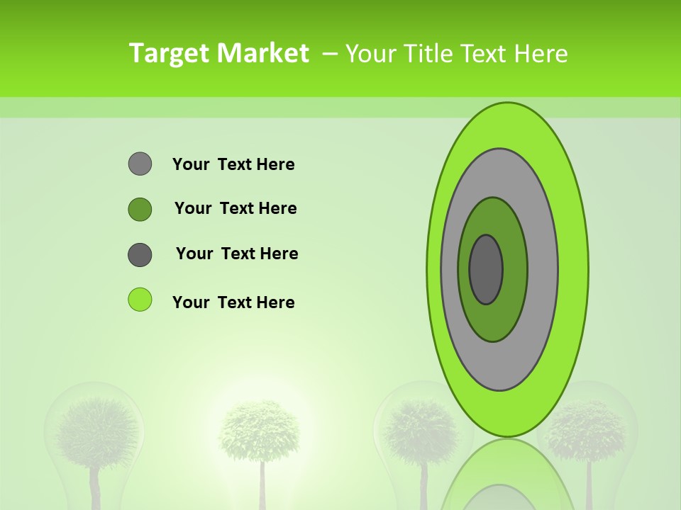 Lightbulb Grass Idea PowerPoint Template