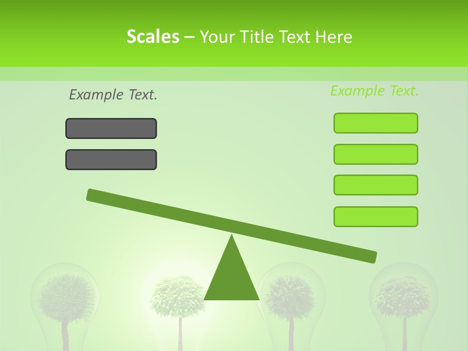 Lightbulb Grass Idea PowerPoint Template