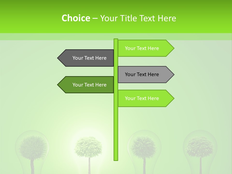 Lightbulb Grass Idea PowerPoint Template
