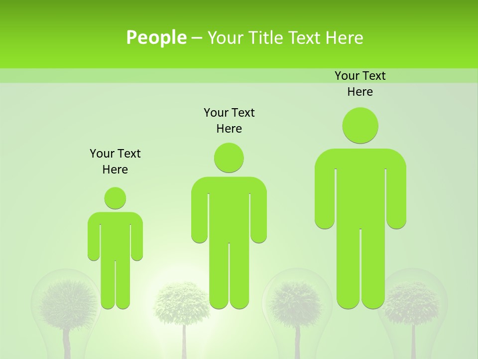 Lightbulb Grass Idea PowerPoint Template