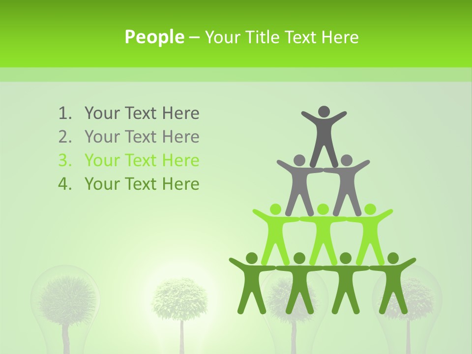 Lightbulb Grass Idea PowerPoint Template