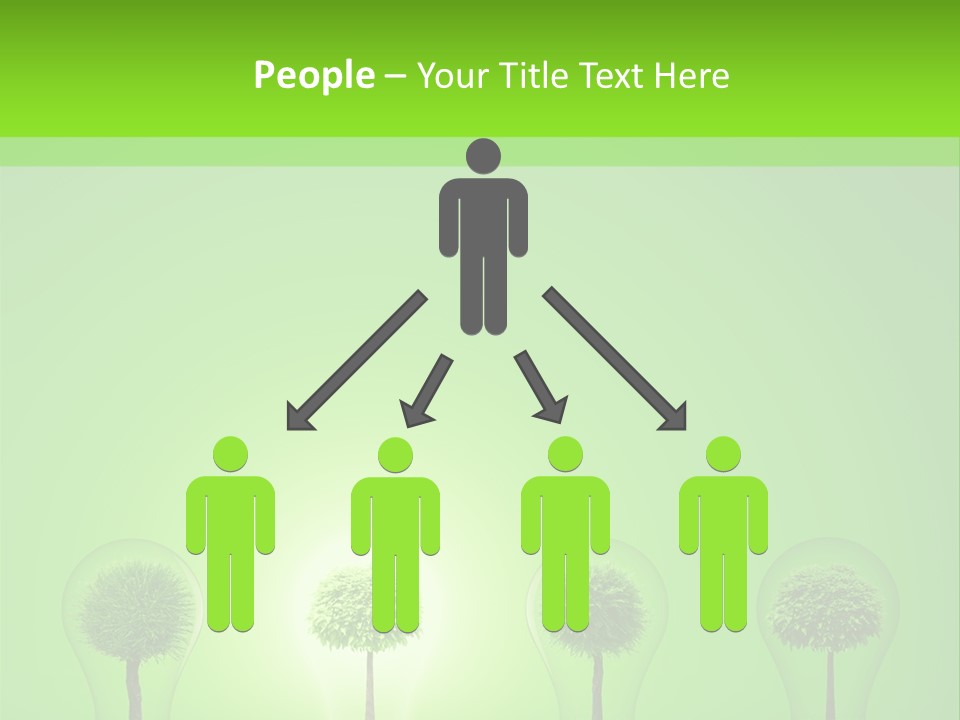 Lightbulb Grass Idea PowerPoint Template