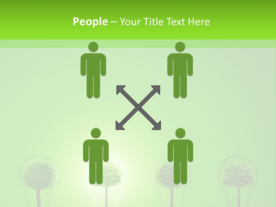 Lightbulb Grass Idea PowerPoint Template