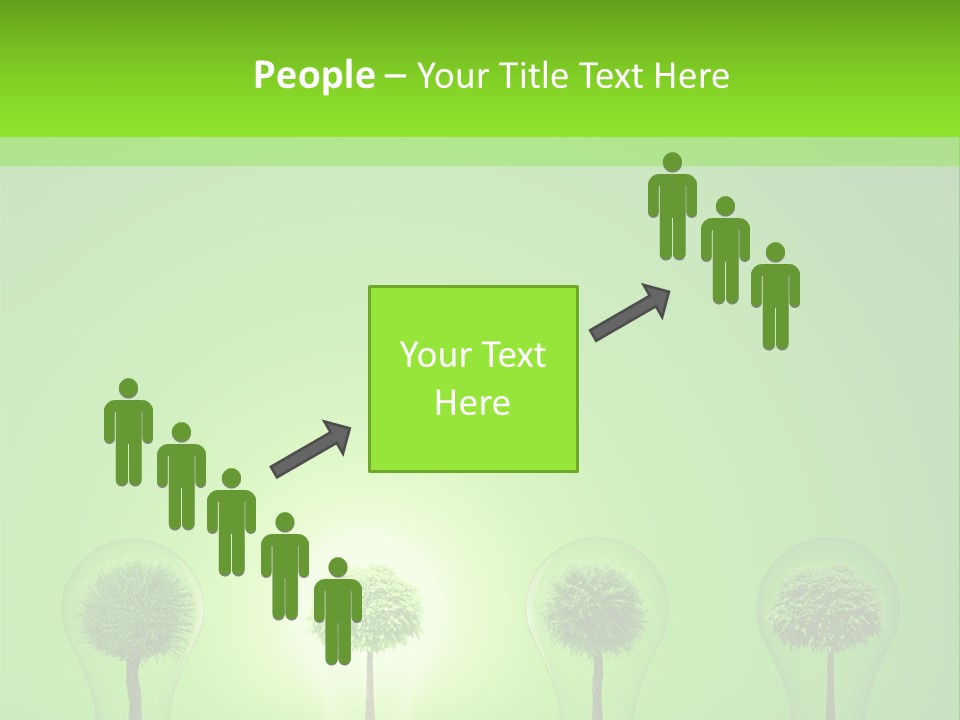 Lightbulb Grass Idea PowerPoint Template