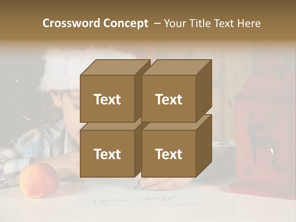 Wood Waiting Bauble PowerPoint Template