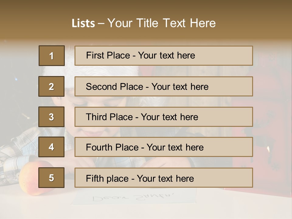 Wood Waiting Bauble PowerPoint Template