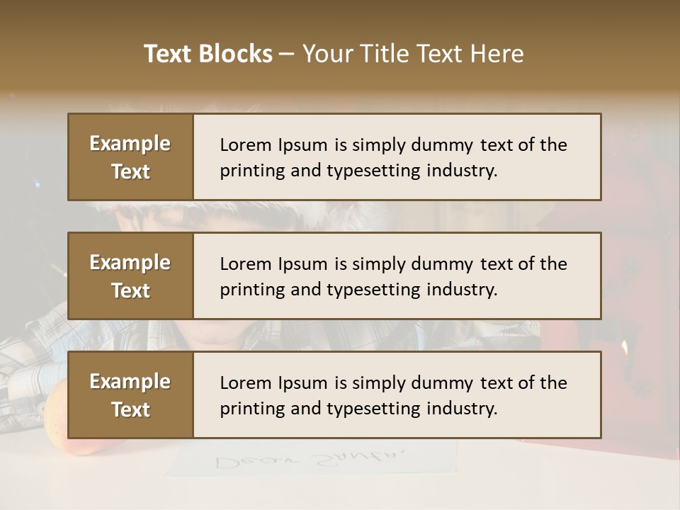 Wood Waiting Bauble PowerPoint Template