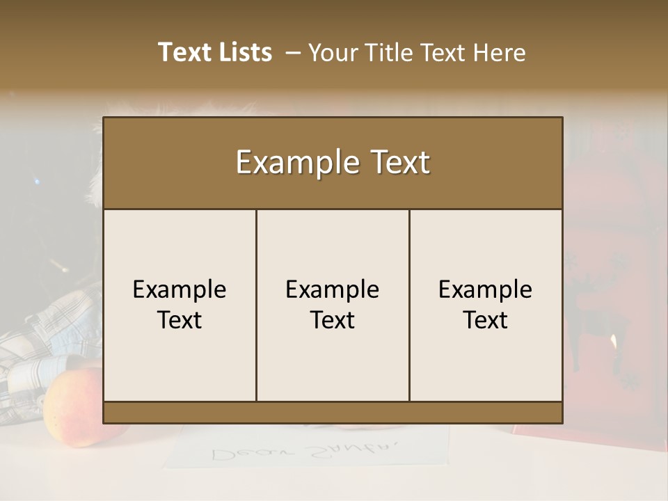 Wood Waiting Bauble PowerPoint Template