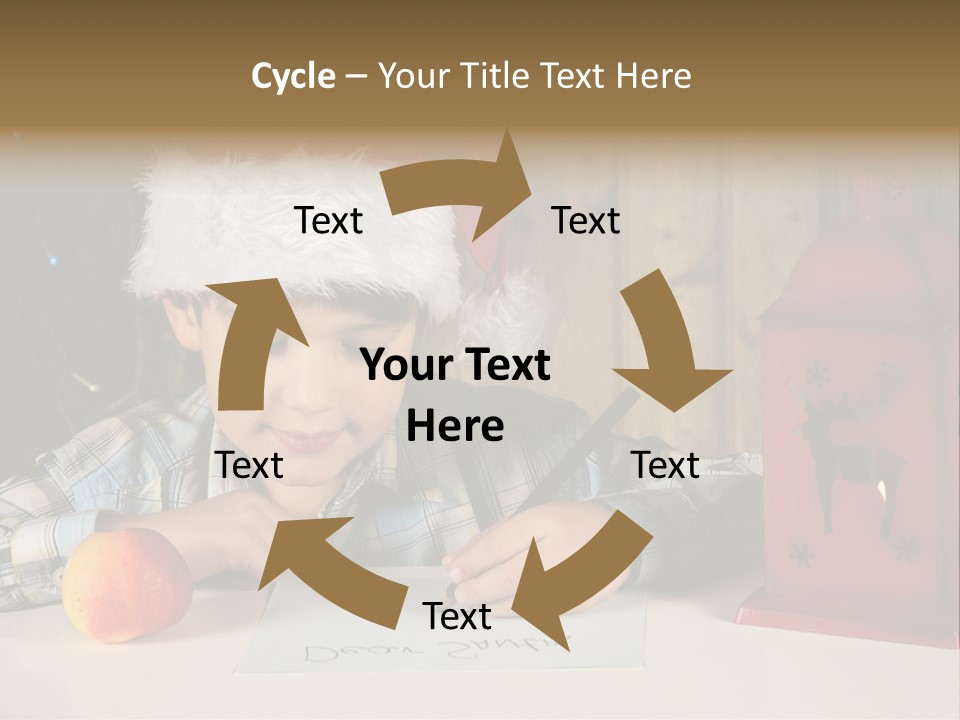 Wood Waiting Bauble PowerPoint Template