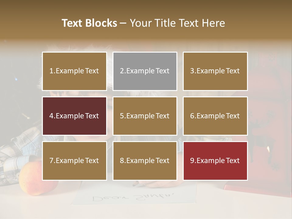 Wood Waiting Bauble PowerPoint Template