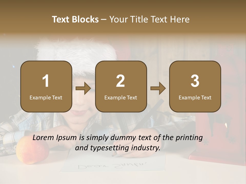 Wood Waiting Bauble PowerPoint Template