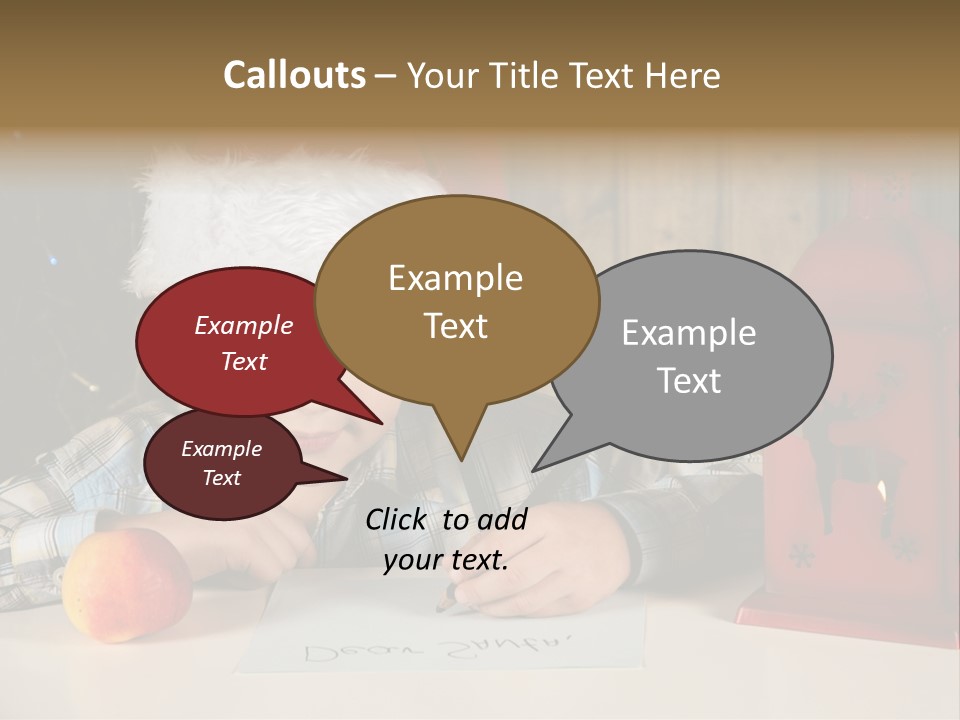 Wood Waiting Bauble PowerPoint Template