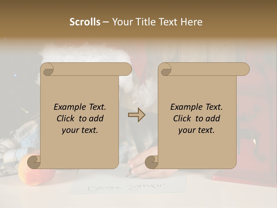 Wood Waiting Bauble PowerPoint Template