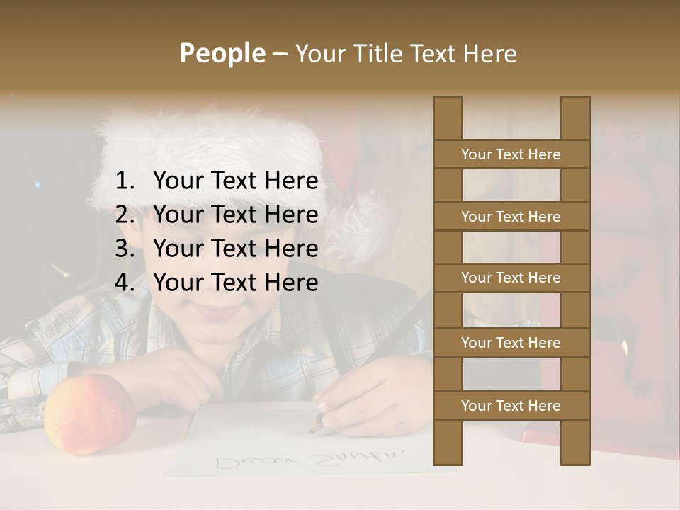 Wood Waiting Bauble PowerPoint Template