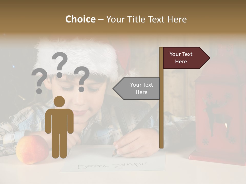 Wood Waiting Bauble PowerPoint Template