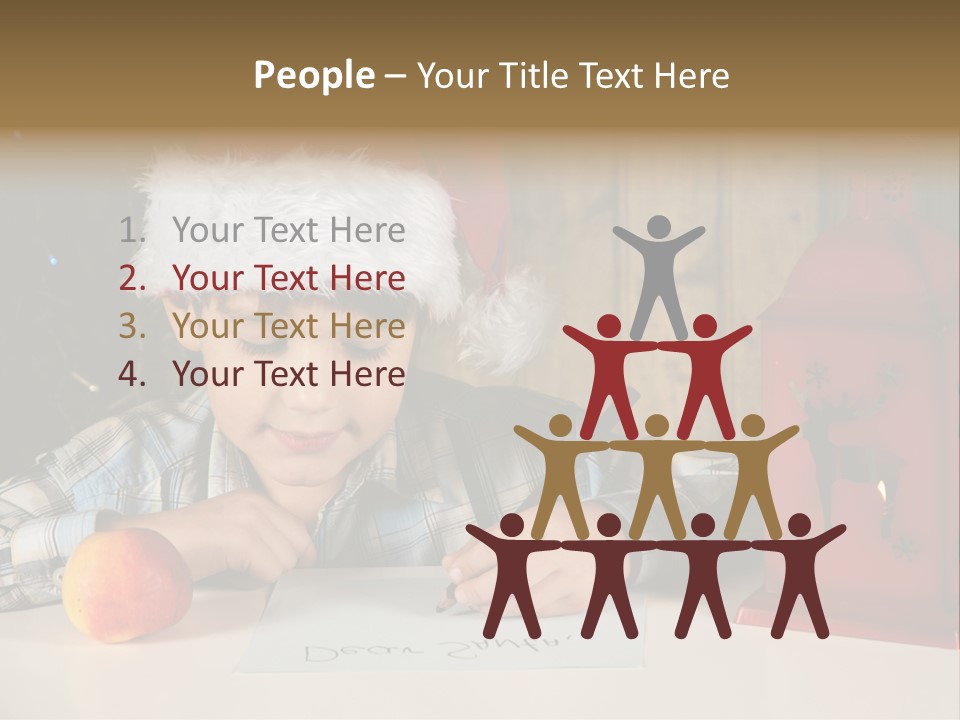 Wood Waiting Bauble PowerPoint Template