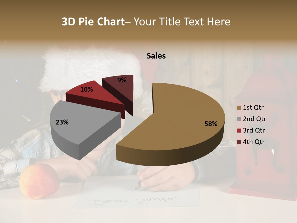 Wood Waiting Bauble PowerPoint Template