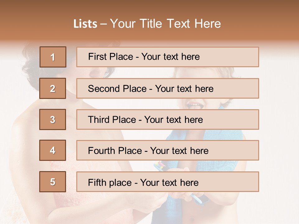 Boy Toothpaste Parent PowerPoint Template