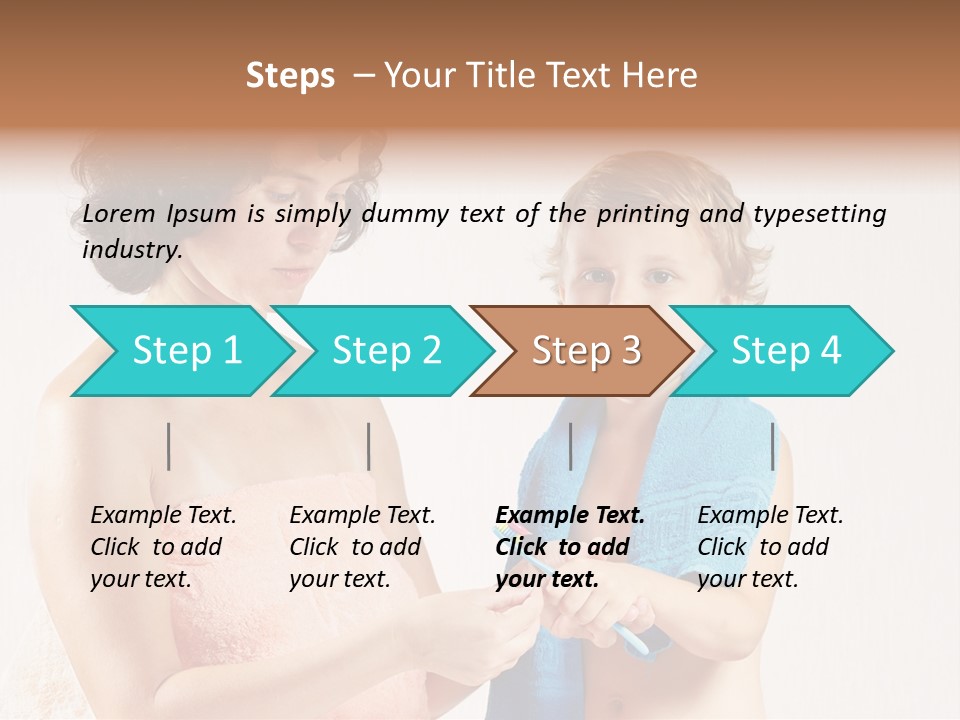 Boy Toothpaste Parent PowerPoint Template