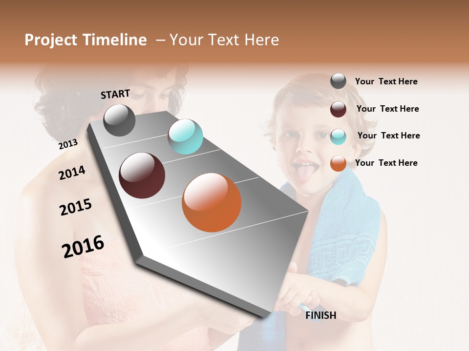 Boy Toothpaste Parent PowerPoint Template