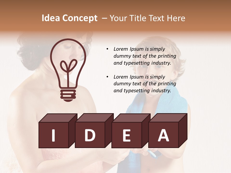 Boy Toothpaste Parent PowerPoint Template