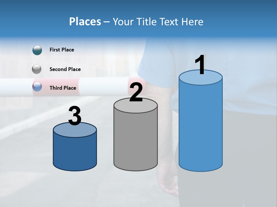 Looking Bodyguard Man PowerPoint Template