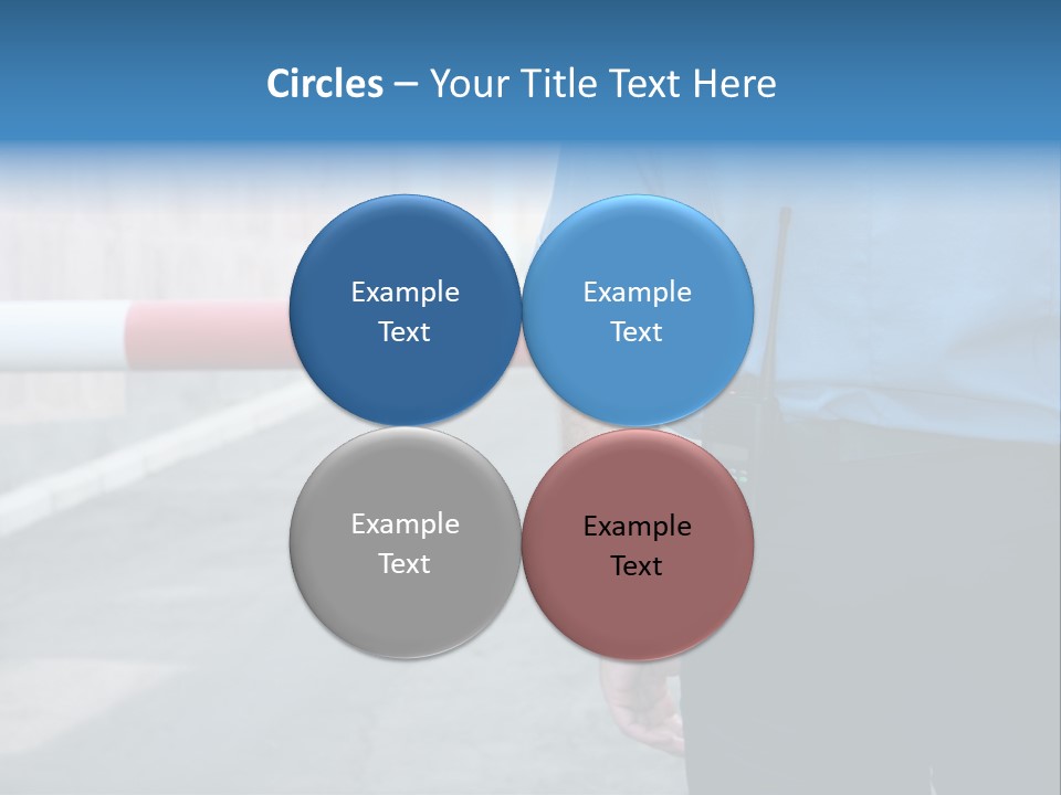 Looking Bodyguard Man PowerPoint Template