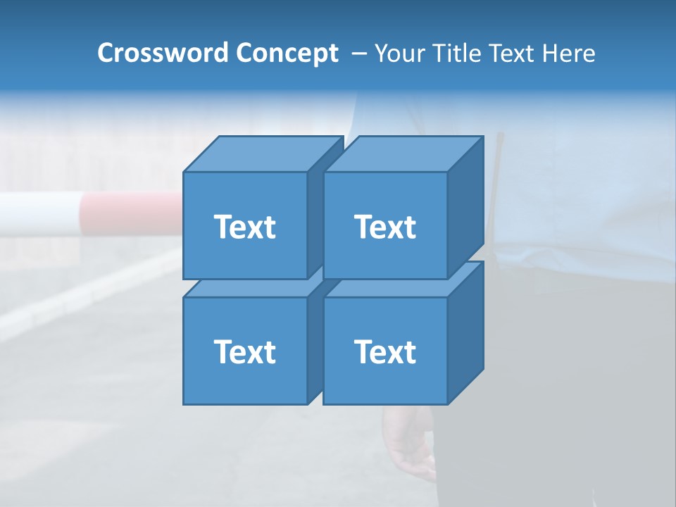 Looking Bodyguard Man PowerPoint Template