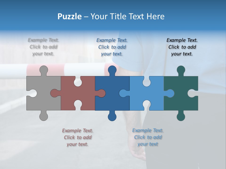 Looking Bodyguard Man PowerPoint Template