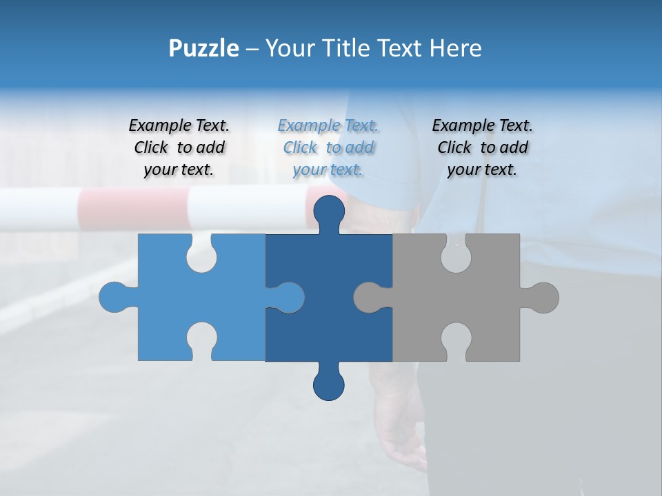 Looking Bodyguard Man PowerPoint Template