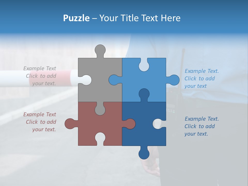 Looking Bodyguard Man PowerPoint Template