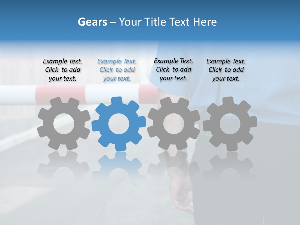 Looking Bodyguard Man PowerPoint Template