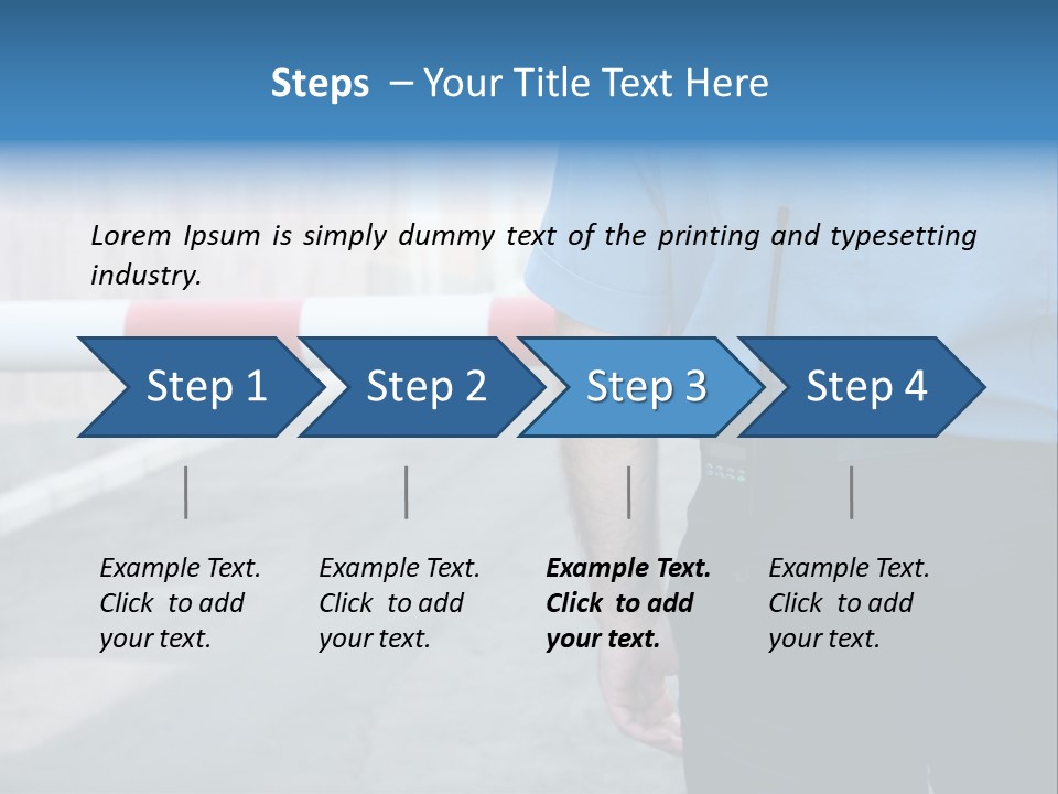 Looking Bodyguard Man PowerPoint Template