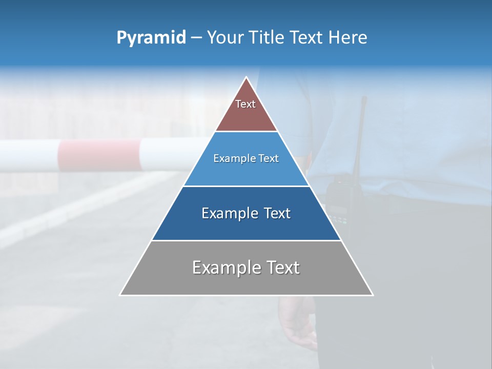 Looking Bodyguard Man PowerPoint Template