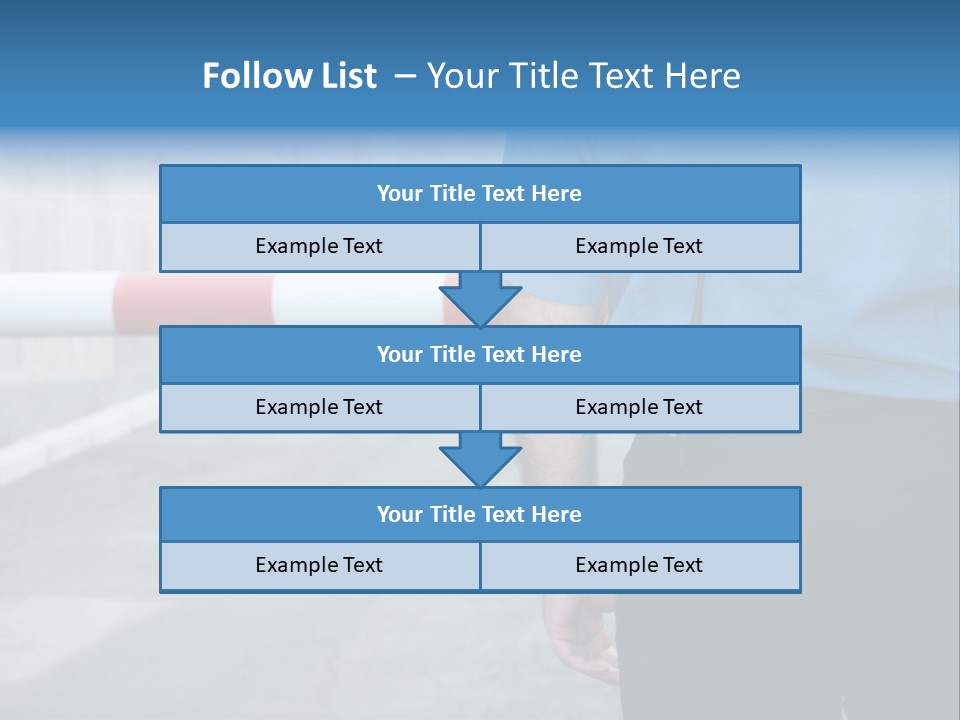 Looking Bodyguard Man PowerPoint Template