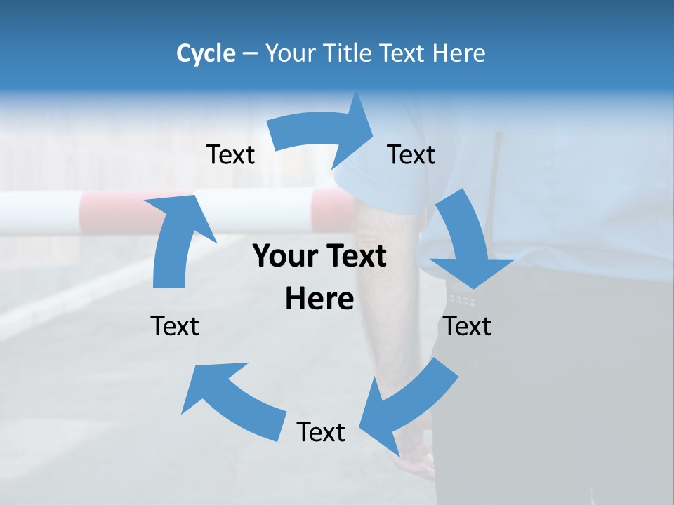 Looking Bodyguard Man PowerPoint Template