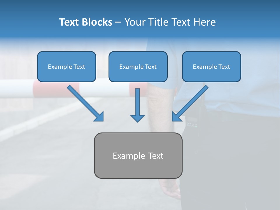 Looking Bodyguard Man PowerPoint Template