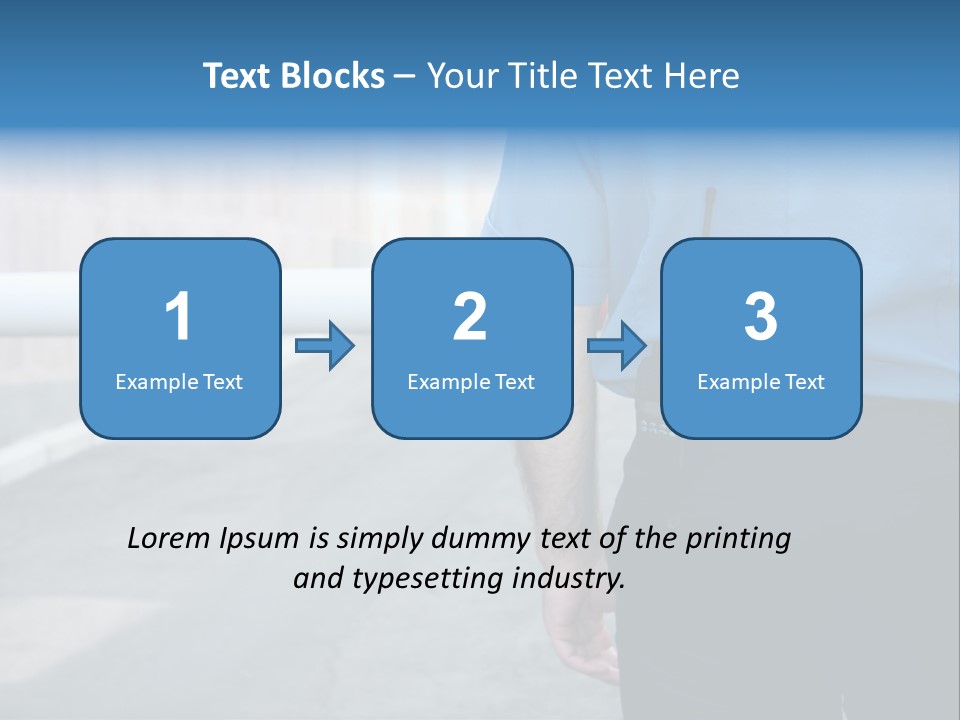 Looking Bodyguard Man PowerPoint Template