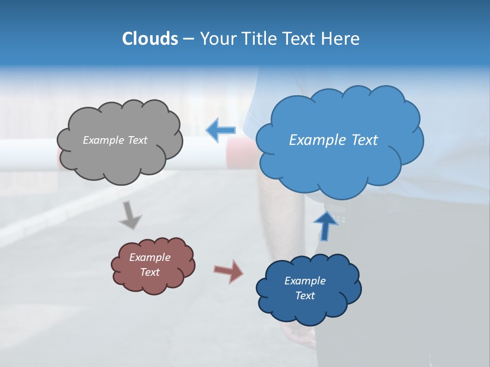 Looking Bodyguard Man PowerPoint Template
