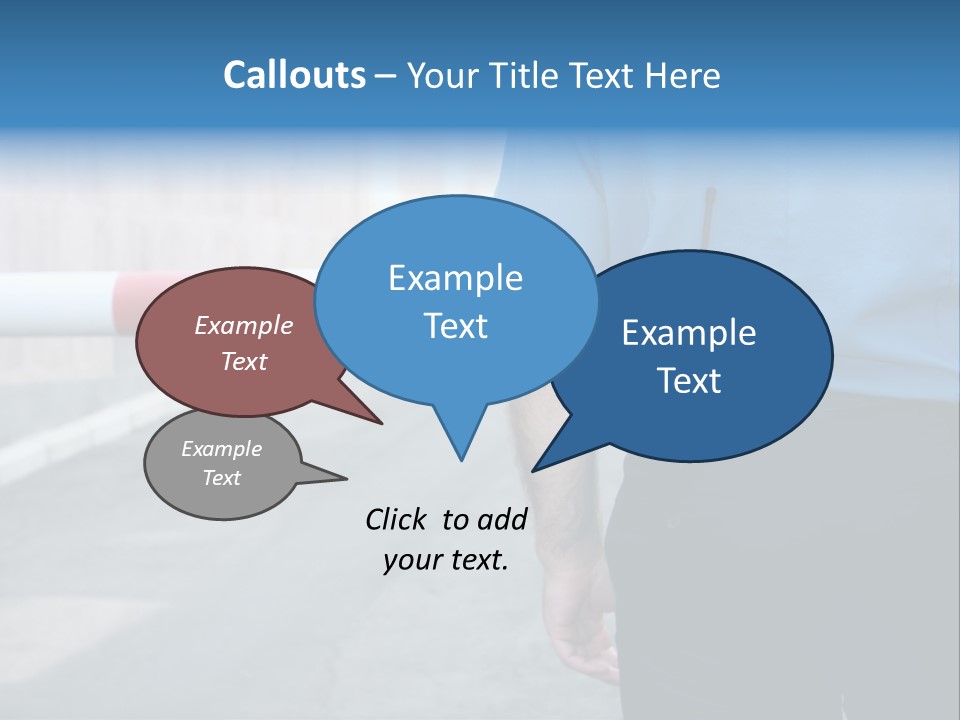 Looking Bodyguard Man PowerPoint Template