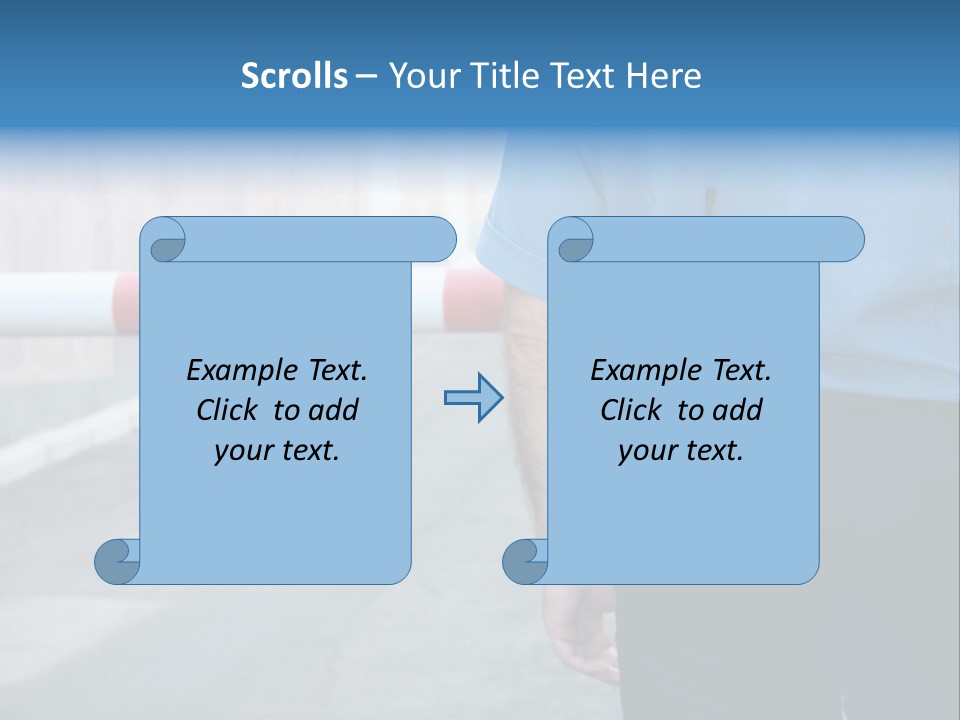 Looking Bodyguard Man PowerPoint Template