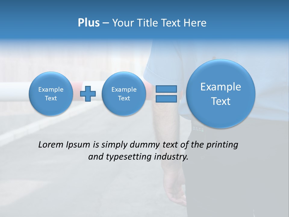 Looking Bodyguard Man PowerPoint Template