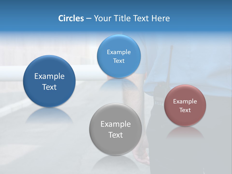 Looking Bodyguard Man PowerPoint Template