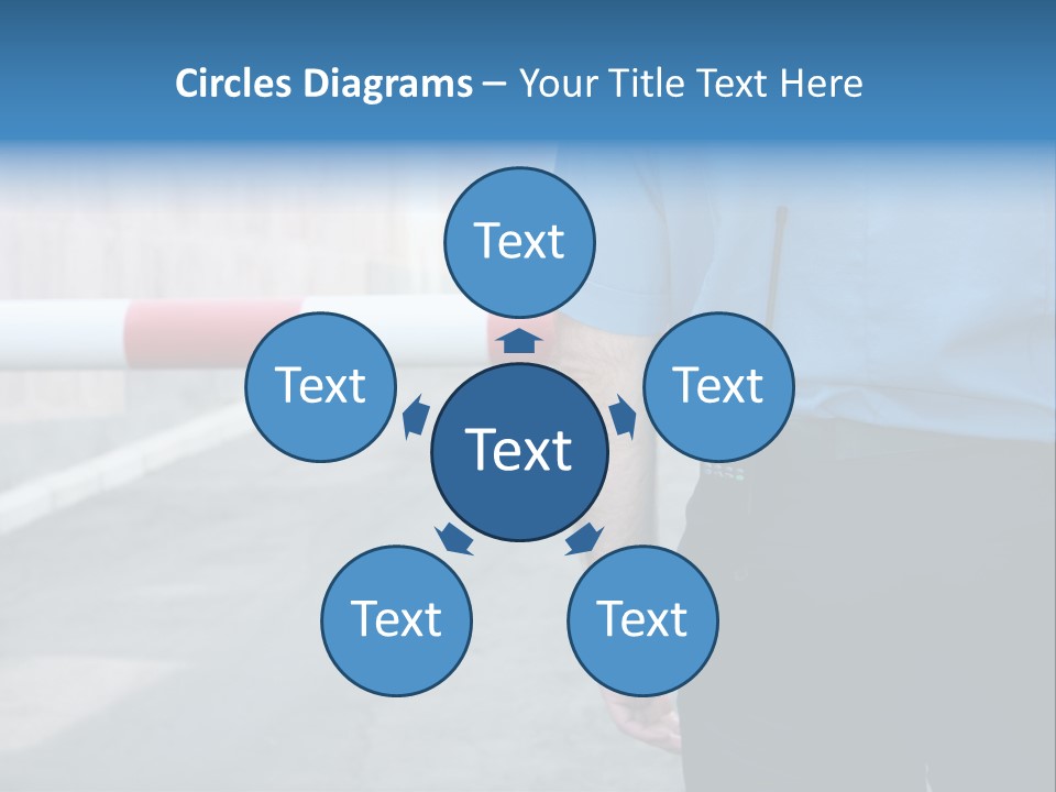 Looking Bodyguard Man PowerPoint Template