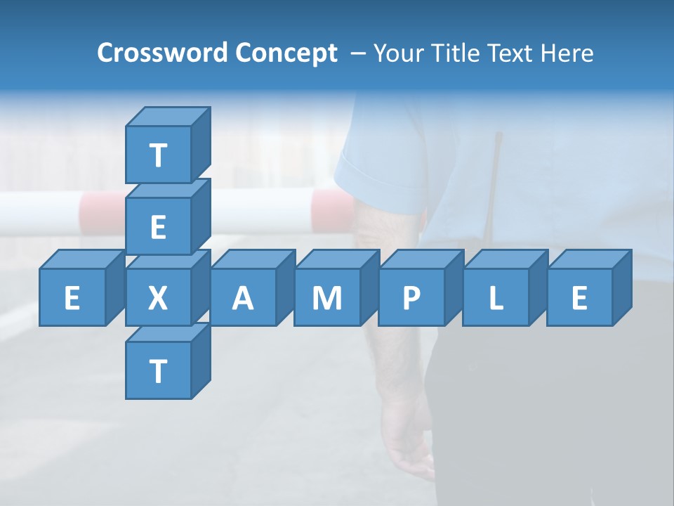 Looking Bodyguard Man PowerPoint Template