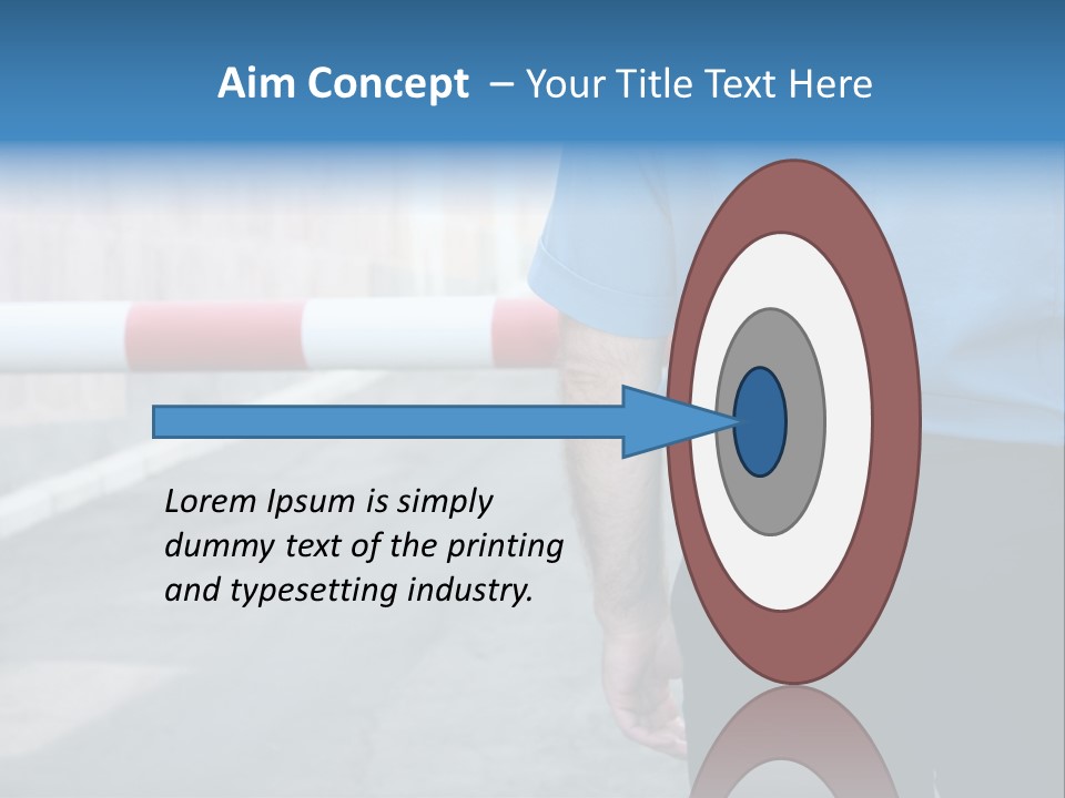 Looking Bodyguard Man PowerPoint Template